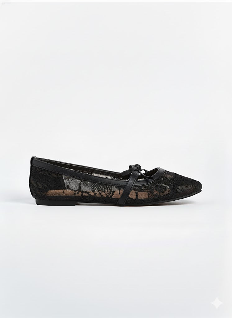 Ezra Lace Ribbon Flats