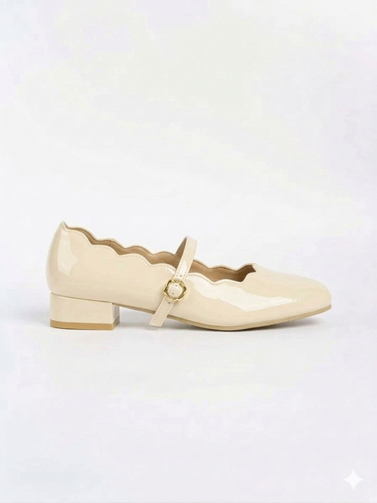 Scallop Flower Mary Jane