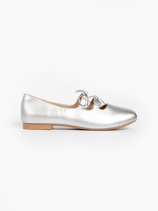 Clara Glossy Ribbon Flats