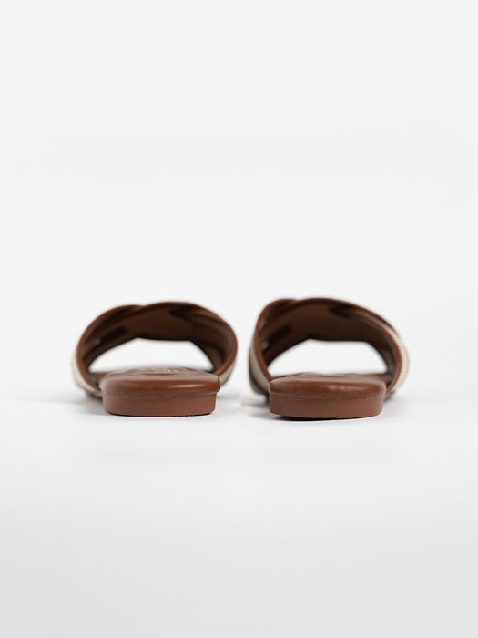 Elena Cross Jute Sandals