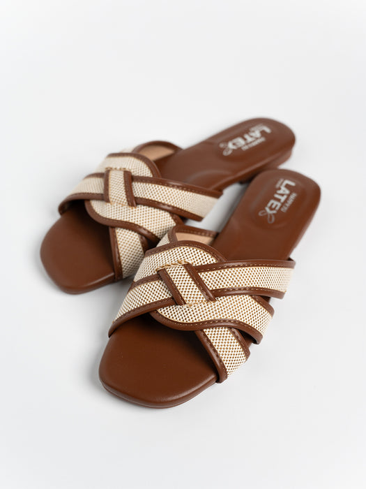 Elena Cross Jute Sandals
