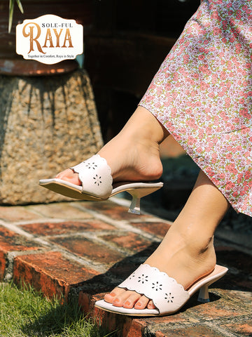 Citra Eyelet Mules Heels