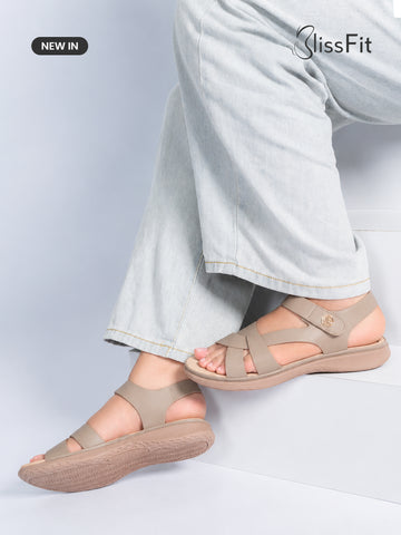 Cecilia Cross Slingback Sandals