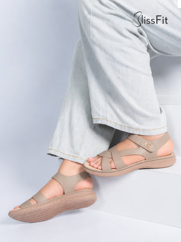 Cecilia Cross Slingback Sandals