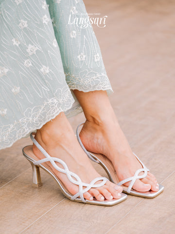 Yuri Glitter Strap Heels