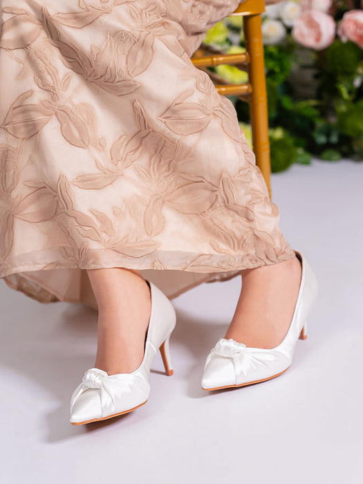 Ilya Satin Knot Heels