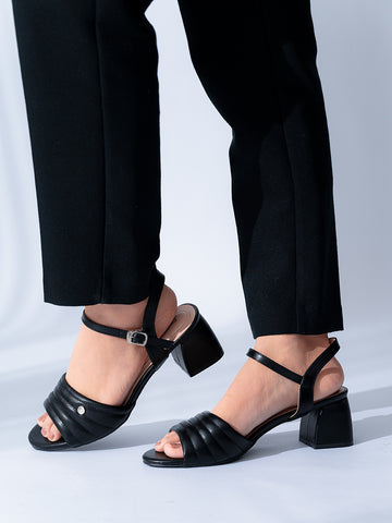 Phily Quilted Sandal Heels