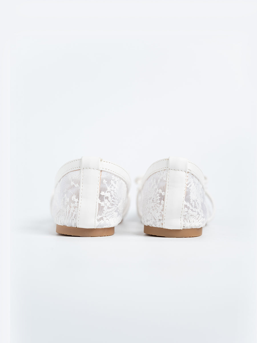 Ezra Lace Ribbon Flats