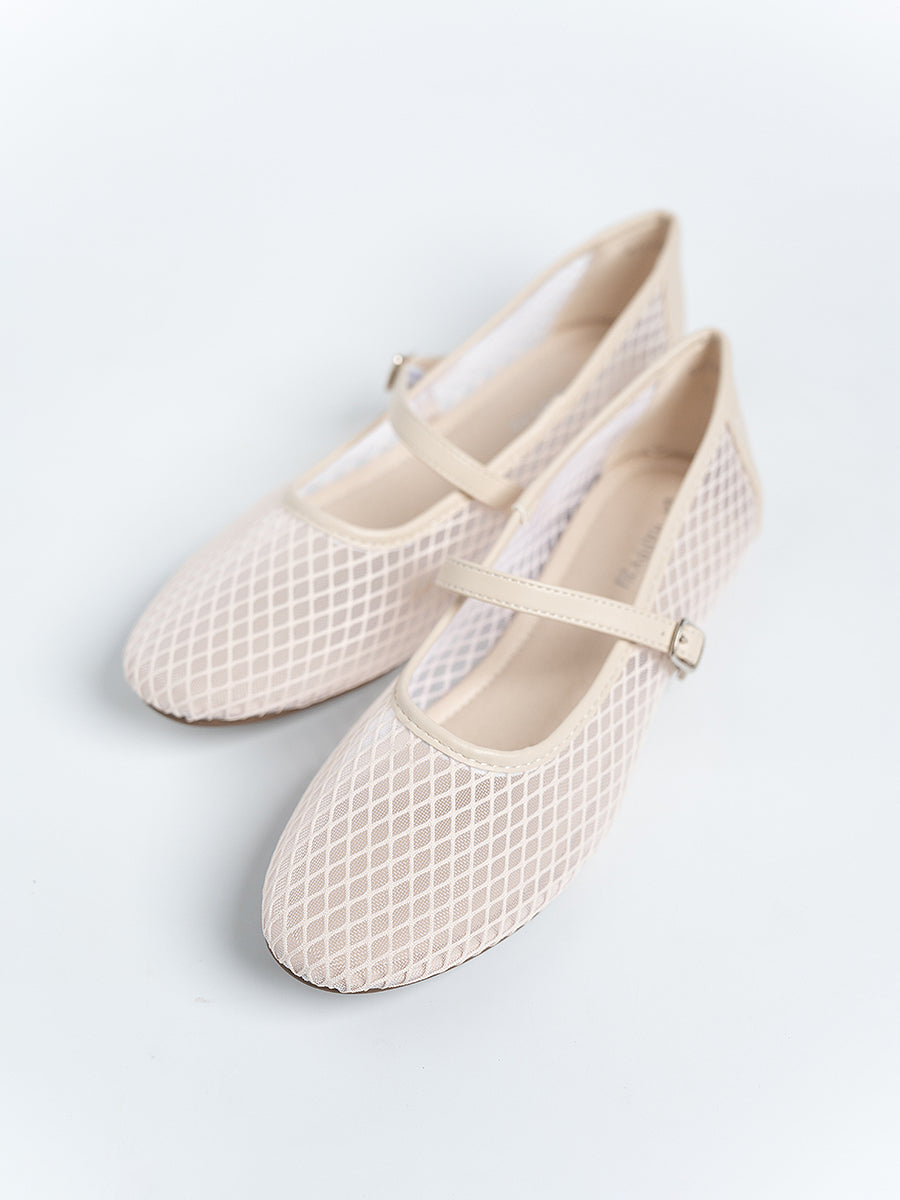 Gianna Mesh Ballerina Flats