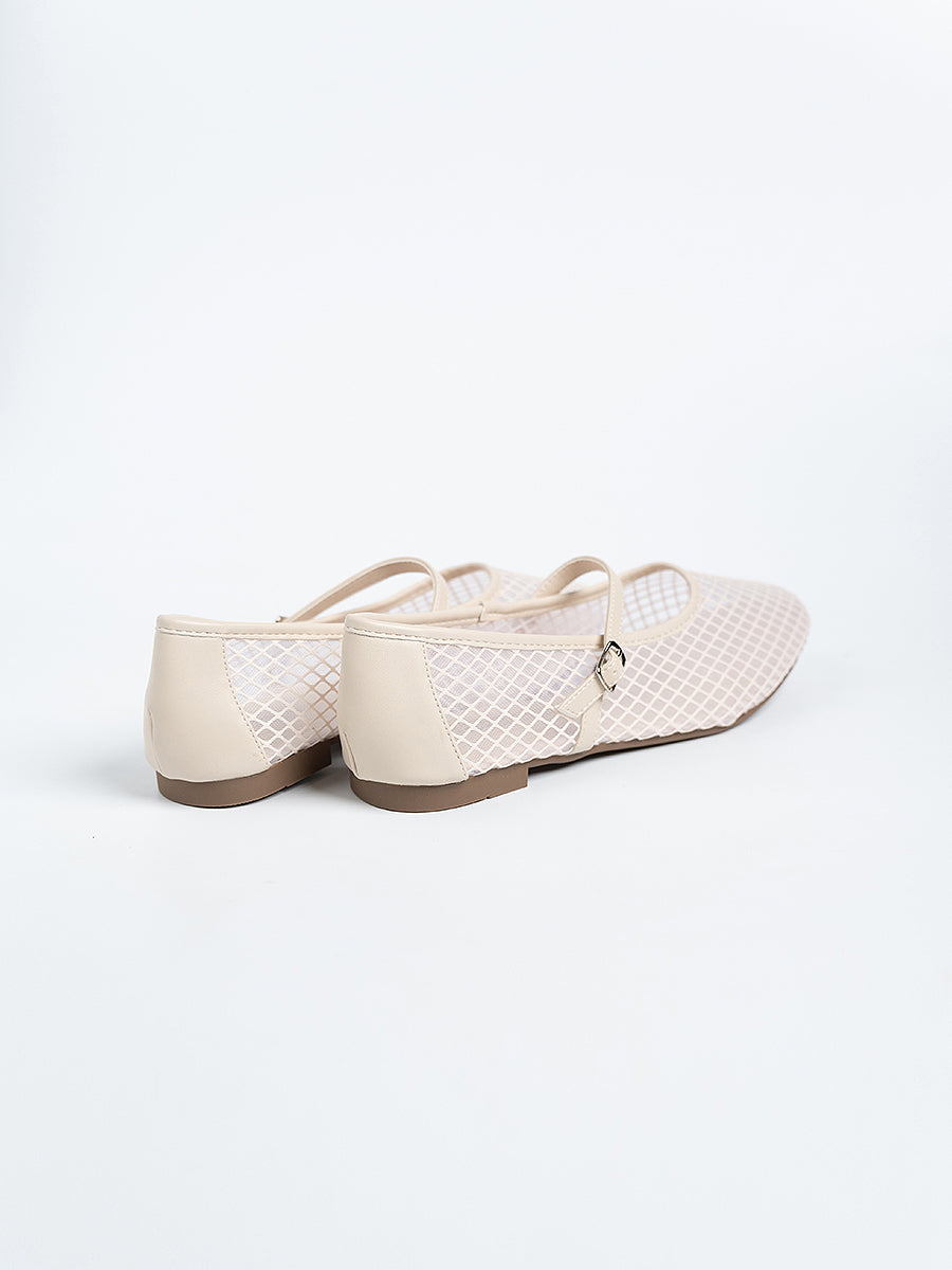 Gianna Mesh Ballerina Flats