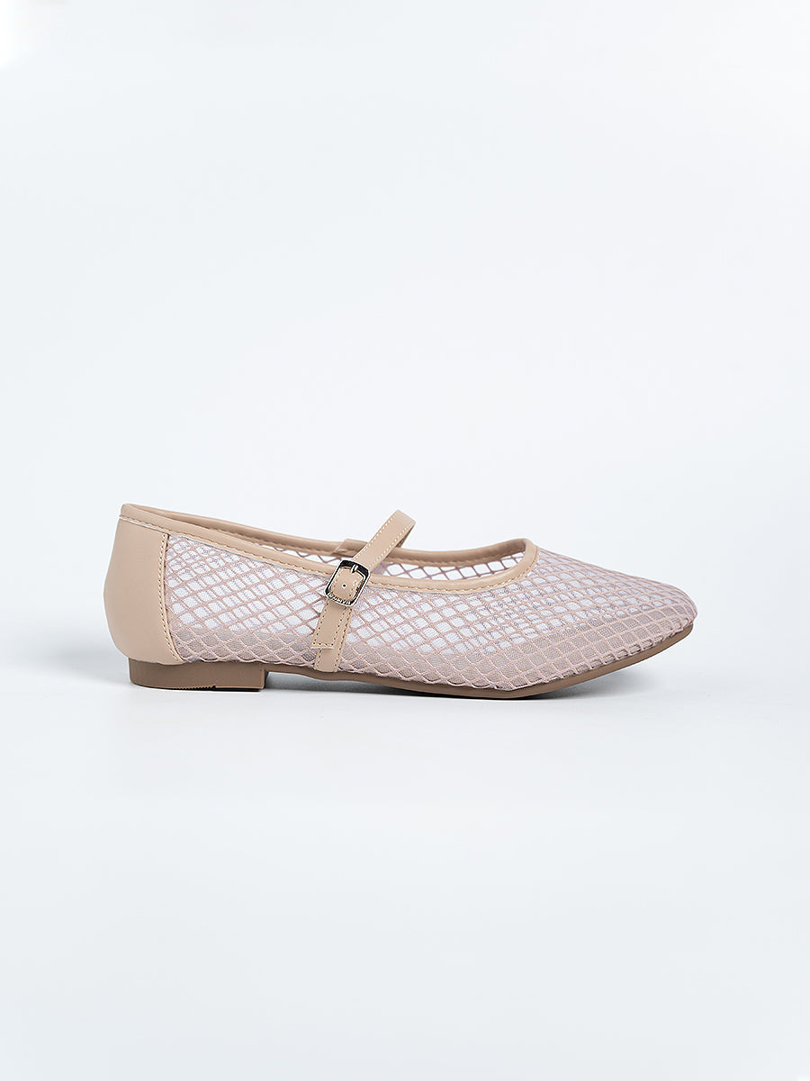 Gianna Mesh Ballerina Flats