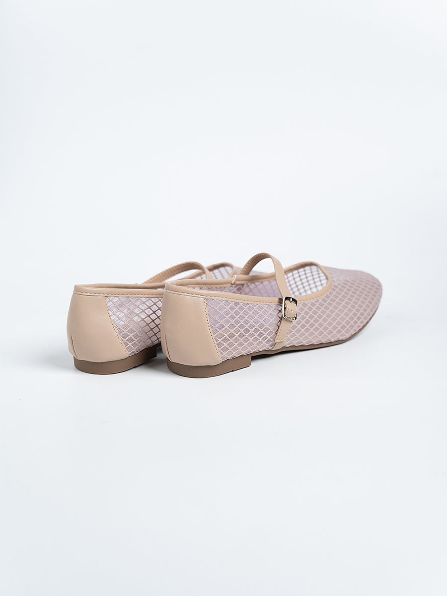 Gianna Mesh Ballerina Flats
