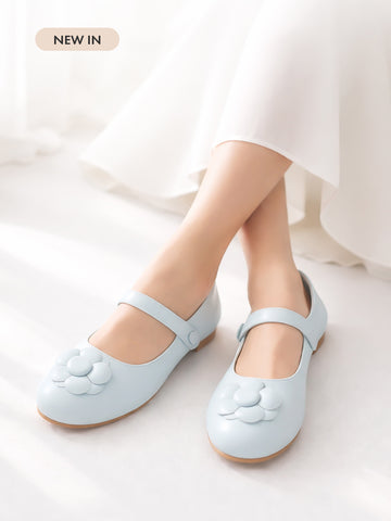 Holly Flower Strap Flats