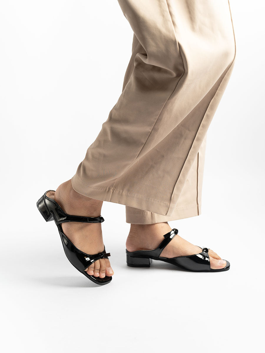 Ribbon Sandal Mules