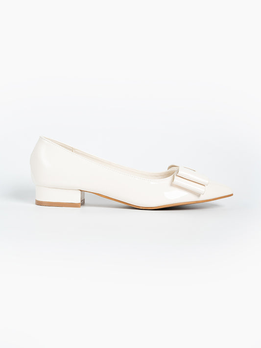 Winter Bow Mid Heels