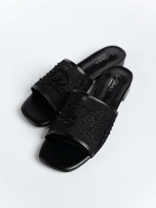 Elysia Lace Sandal Slides