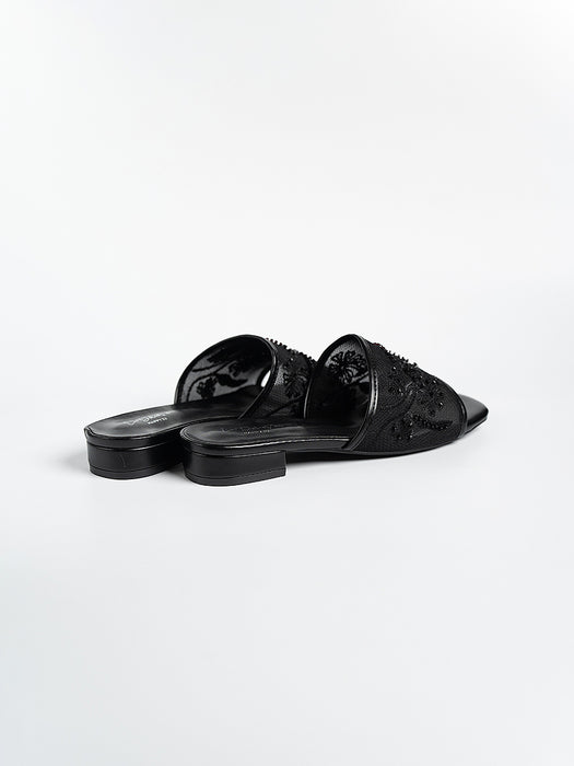 Elysia Lace Sandal Slides