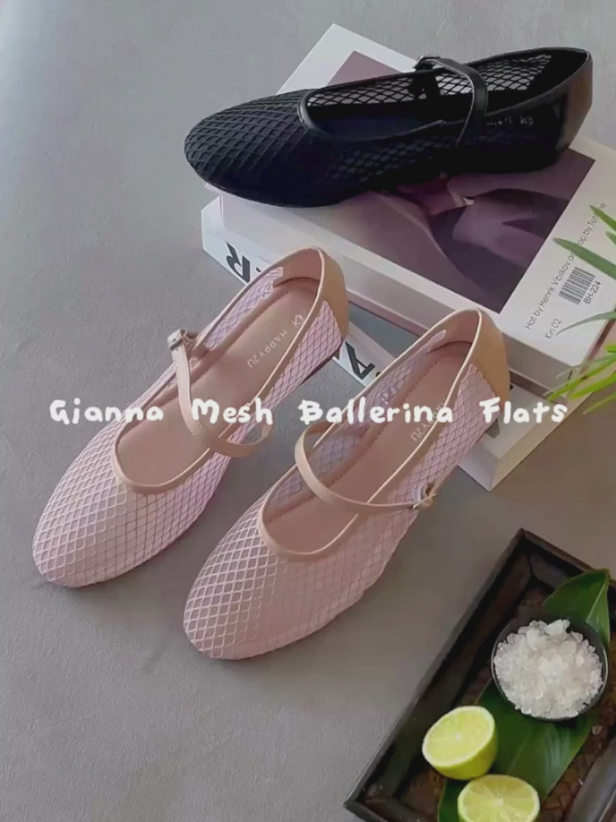Gianna Mesh Ballerina Flats