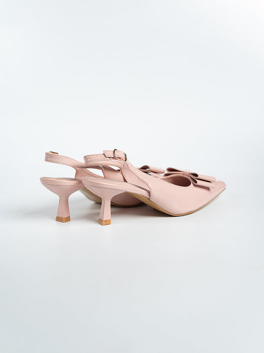 Winnie  Bow Flared Heels