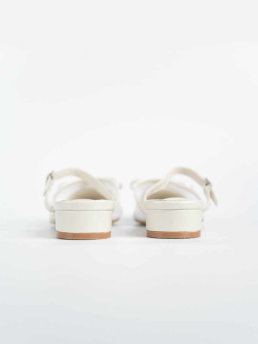 Zaria Ribbon Mesh Mules